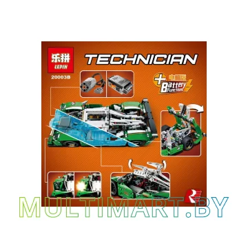 Конструктор Lepin 20003b Зеленый гоночный автомобиль с PF (1280 деталей) картинка 4
